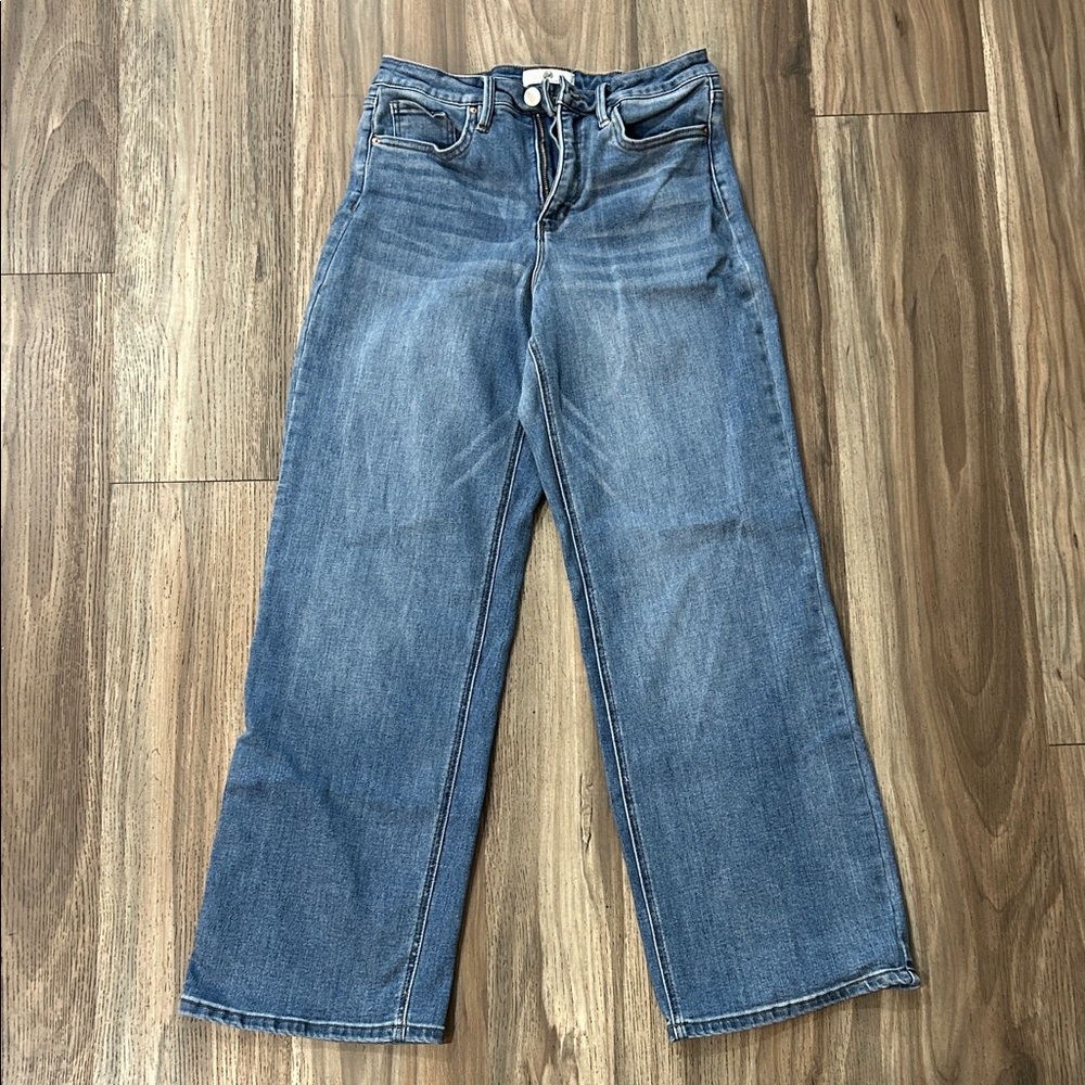 RFM Stylish Blue Wide Leg Women's Jeans